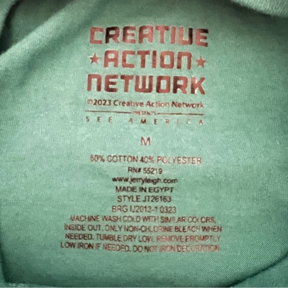 Vibrant Green and Yellow Graphic Relaxed Tee - Picture 4 of 5